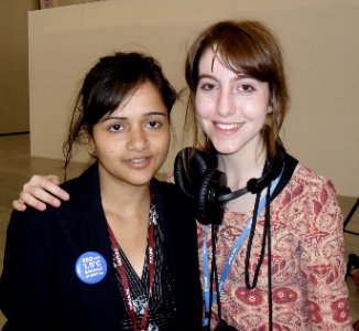 Alina Pokhrel and Slater Jewell-Kemker during COP (Slater Jewell-Kemker)