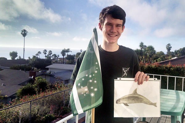 SAVE THE PORPOISE: William Whittenbury is on a one-teen crusade on behalf of the vaquita, a rare species found in the northern Gulf of California. <P>Courtesy of Beth Whittenbury